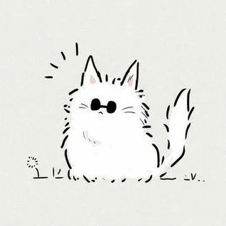 Pratham Das - white cat with sunglasses logo